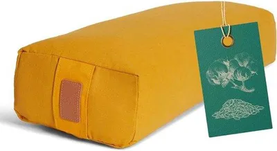 Produktbild von Famanu Yoga Bolster mit Biologischer Speltfüllung - Gelb