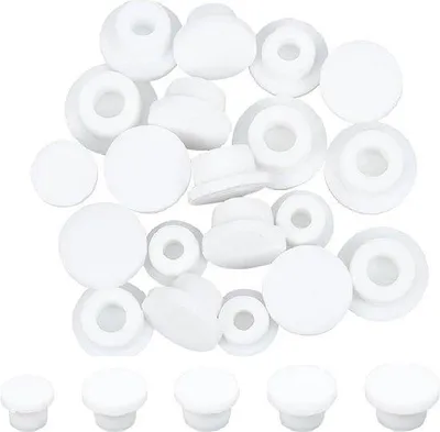 Image de Bouchons en silicone blancs, étanches, 20 pièces, 5 tailles