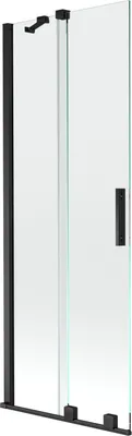 Zdjęcie produktu dla Mexen Velar parawan nawannowy 2-skrzydłowy rozsuwany 75 x 150 cm, transparent, czarny - 896-075-000-01-70