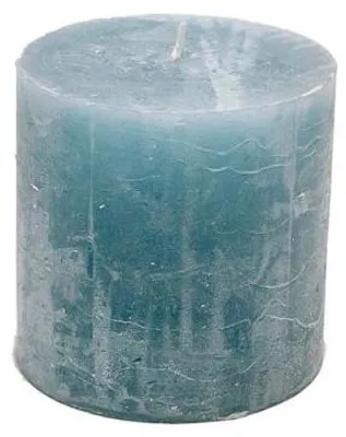Produktbild von Branded By Stumpenkerze Ø 10 × 10 cm - Hellblau - ca. 110 Std.