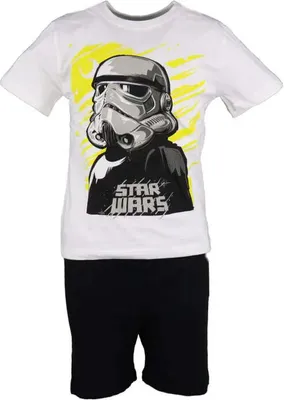 Produktbild von Disney Star Wars Storm Trooper Kinder Pyjama Schlafanzug – Schwarz / 110