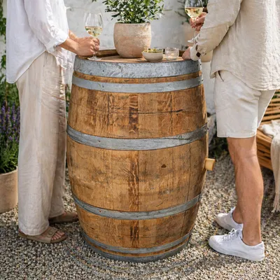 Produktbild von es Weinfass 225L kaufen – Eichenfass für Garten, Deko & Möbelbau