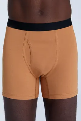 Produktbild von Bio-Baumwoll-Herren Boxershorts mit Eingriff