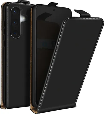 Zdjęcie produktu dla Avizar, Pionowe etui z klapką do Samsung Galaxy A36 z uchwytem na karty, czarne