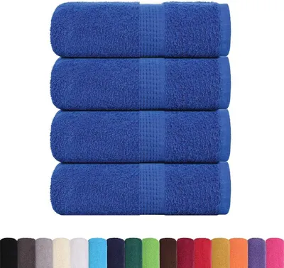 Immagine prodotto di vidaXL Asciugamani FROGN, 4 pezzi, blu, 30x30 cm, 360 g/m²