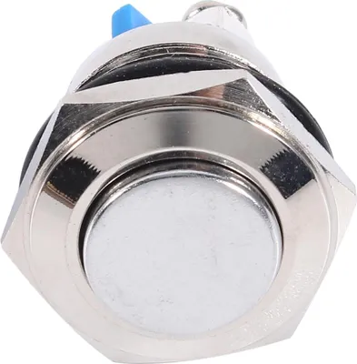 Image de 12V 16mm Car Waterproof Momentary Metal Push Button ON OFF Horn Switch Silver