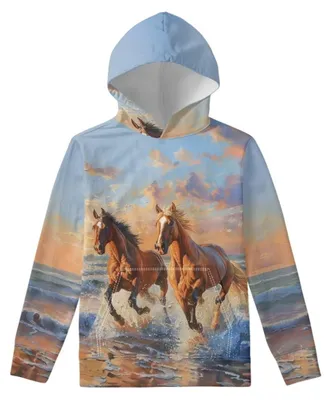 Produktbild von Fleece-Kapuzenpullover für Kinder mit Tasche