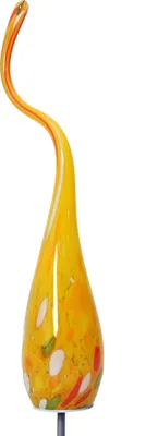 Produktbild von Mundgeblasene Glas Gartendeko Flamme 50 cm, frostsicher, UV-beständig, zum Stecken, Bunt