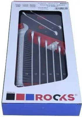 Produktbild von ROOKS Ring-Maulschlüssel-Satz OK-01.3112 Chrom-Vanadium-Stahl