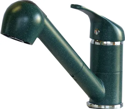 Produktbild von Einhebel Küchenarmatur Spütisch Armatur Wasserhahn mit Brause Granit Grün