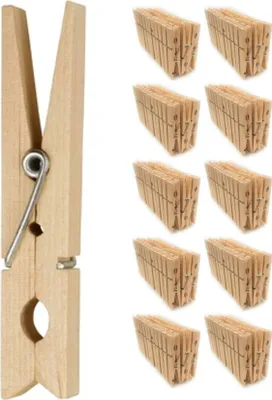 Zdjęcie produktu dla Drewniane kołki do ubrań 240 zestaw 7 cm
