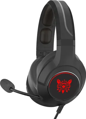 Image de ONIKUMA K9 Gaming Headset pour Xbox One, PS4, PC, casque de jeu supra-auriculaire stéréo de 3,5 mm avec microphone - rouge et noir