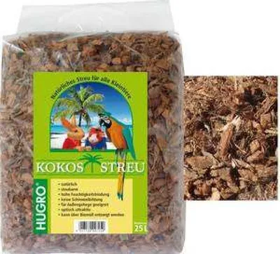 Produktbild von Hugro Kokosstreu - Natürliches Kleintierstreu, 25 Liter