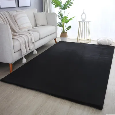 Obrázek produktu pro Homebyhome Hebký Vysoký Chlup Koberec Jednobarevný Imitace Kožešiny Plyšový Super M?kký Koberec do Obývacího Pokoje, Velikost: 140x200 cm