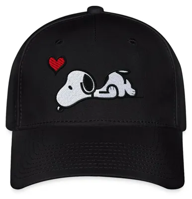 Produktbild von Spreadshirt Peanuts Snoopy Liebe Herz Love Stick Geschenkidee Flexfit Cap, L/XL (Caps), Schwarz