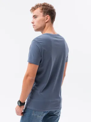 Immagine prodotto di Ombre Clothing T-shirt da uomo a maniche corte Elis denim M