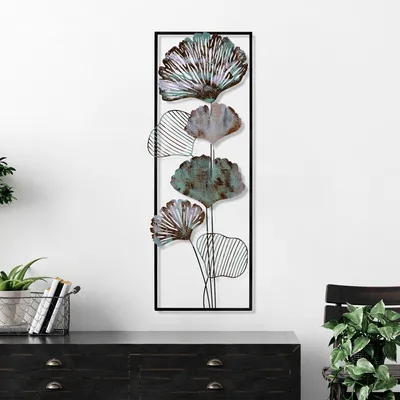 Zdjęcie produktu dla Wallity, Fig 2, Dekoracyjne metalowe akcesorium ścienne, 100% METAL, wielokolorowe, 32 x 90 x 4 cm