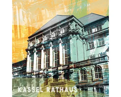 Produktbild von Glasbild Kassel Rathaus 50x50 cm