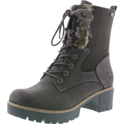 Produktbild von Rieker 96414-25 Damen Schnürboots Warmfutter Stiefeletten Plateau , Größe:40 EU, Farbe:Braun