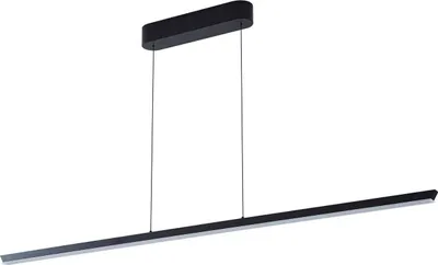 Produktbild von Lucande LED-Hängelampe Solvar, 158 cm, schwarz, CCT, dimmbar
