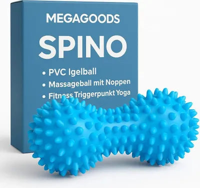 Zdjęcie produktu dla Piłka jeżowa PVC Piłka do masażu z wypustkami Fitness Punkt spustowy Joga PL.