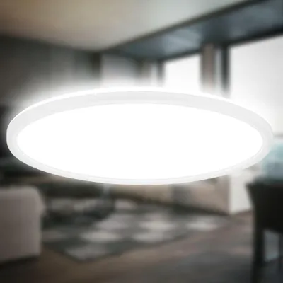 Produktbild von LED Panel Ø42 cm - 22W, 3000lm, flach, backlight, neutralweiß, weiß