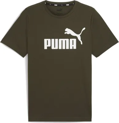 Immagine prodotto di T-shirt a maniche corte Puma Ess con logo, colore verde, taglia S (uomo)