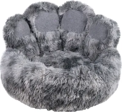 Produktbild von Nobby Hundebett Paw grau, Maße: Ø 75 x 21 cm / 42 cm