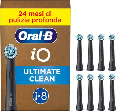 Immagine prodotto di ORAL-B Testine di Ricambio iO Ultimate Clean Nero 3 pz per Spazzolini ORAL-B iO