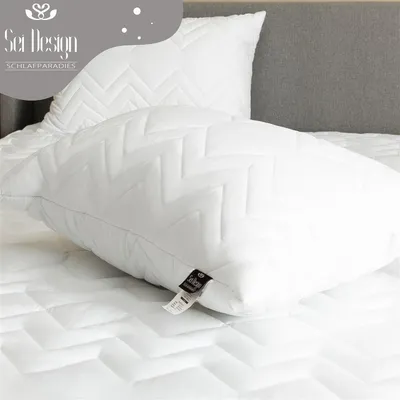 Produktbild von Kopfkissen 50x70 cm [ 2-er Pack ] Kissen - Doppelpack Schalfkissen Sofakissen Mikrofaserkissen