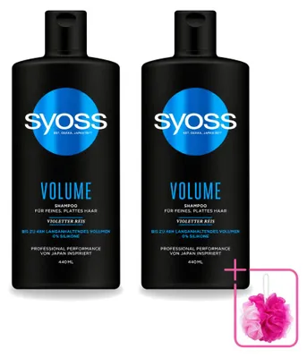 Immagine prodotto di 2 flaconi di shampoo volumizzante Syoss - 440 ml ciascuno - confezione risparmio - 2 pezzi