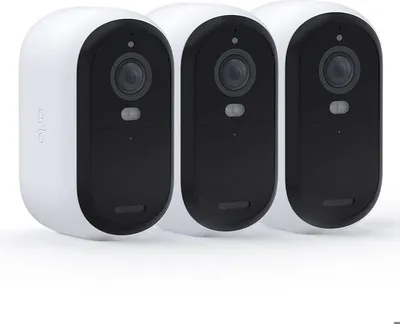 Image de Caméra de sécurité connectée Arlo Essential2, Pack de 3, Résolution 2K, Vision nocturne couleur, Sans fil