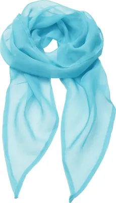 Image de Premier Foulard / écharpe en mousseline de soie pour femme RW2828 (taille unique) (Turquoise)