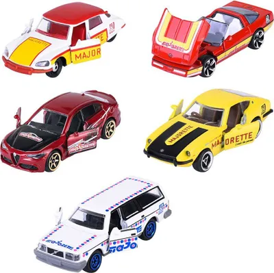 Produktbild von Majorette 60th Anniversary 5er Pack mit Fahrzeugen