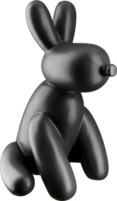 Image de Gilde Figur, Chien en forme de ballon, "Lotte", Céramique, Noir, Emballage de 1 pièce, L. 19 cm, l. 14 cm, H. 25 cm, 32567, 4063387325674