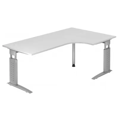 Produktbild von UNDA 82 S - 200 x 120 höhenverstellbar Weiß/Silber