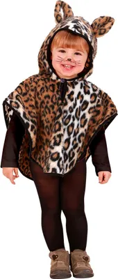 Produktbild von LEOPARD AUS PLÜSCH (Poncho mit Kapuze) Gr. 98
