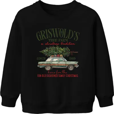 Immagine prodotto di Griswold's Tree Farm Christmas Present Clark Griswold Felpa Pullover Unisex Bambini, Nero, 116