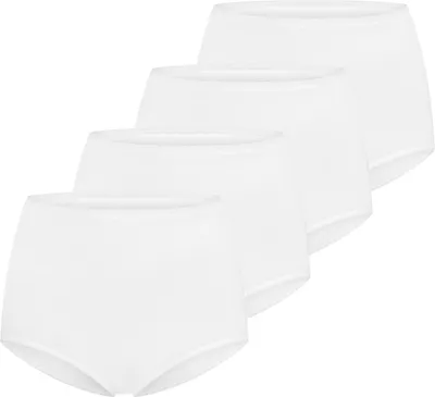 Produktbild von Schiesser 4er Pack 95/5 Baumwolle Maxi Slip Besonders flache Nähte und supersofter Bund , Optimaler Tragekomfort, Seidigweiche, elastische Single-Jersey-Qualität