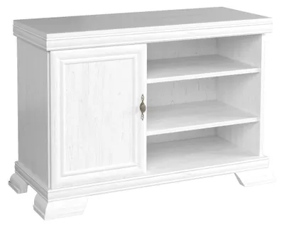 Produktbild von TV-Unterschrank Sentis 10, Farbe: Kiefer Weiß - 77 x 108 x 56 cm (H x B x T)