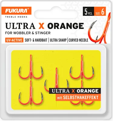 Produktbild von Lieblingsköder Drillinge Fukura Ultra X Orange 6