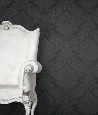 Produktbild von NEWROOM Tapete Schwarz Papiertapete Ornament - Barocktapete Barock Prunk Glamour
