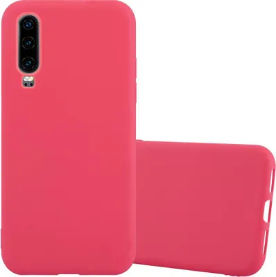 Obrázok produktu pre Cadorabo Case for Huawei P30 Protective Cover in Red Puzdro na mobilný telefón TPU Silikónový kryt