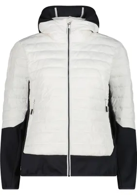 Produktbild von CMP Primaloft Damen Hybrid Jacke weiss/ schwarz 40