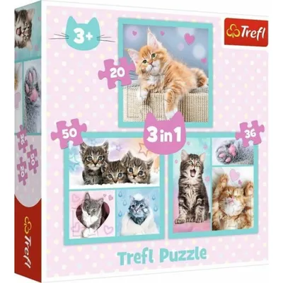 Immagine prodotto di Trefl TREFL Puzzle 3 in 1 set Kittens