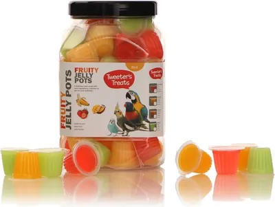 Immagine prodotto di HappyPet Tweeter's Treats Coppette di gelatina di frutta 60 pezzi - mix di gusti happypet