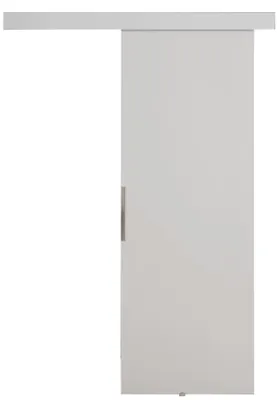 Produktbild von KIER FURNITURE Schiebetür Komplettset MALIBU 60, Schiebetür, Sliding Door, Innentüren Komplettset,Universal Tür, Türblatt Innen Weiß 66x205x1,6 cm