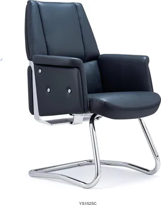 Produktbild von Lederstuhl in Schwarz – Elegantes, modernes Design