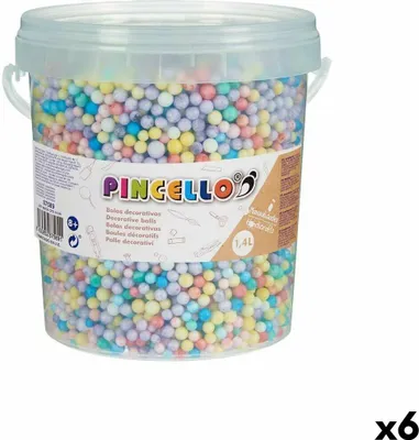 Produktbild von Bastelmaterial Bälle Bunt polystyrol (6 Stück)