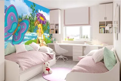 Produktbild von Vlies Fototapete MÄDCHEN MIT SCHMETTERLING 375 x 250 cm (inkl. Kleister) - Vlies Tapete, Wandtapete, Wandbilder - Tapete für Wohnzimmer Schlafzimmer, Büro, Küche - Montagefertig